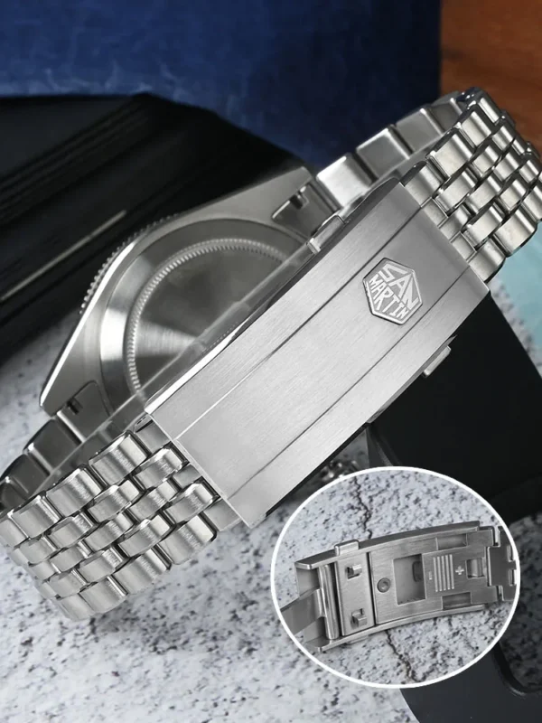 San Martin 40mm Men's Luxury Diver Watch Miyota 9015 Enamel Sunburst Dial Automatic Mechanical Wristwatch Waterproof 200m SN0148