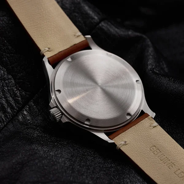 Milifortic 39mm Pilot Watch Man M096 Large Arabic Numerals Dial 100MM Waterproof NH38 Automatic Military Style Field Watch