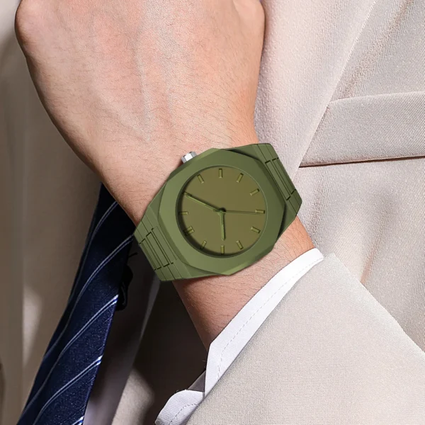 2025 New Modern Simple Creative Sports and Leisure Watch Creative Design Waterproof Quartz Movement Energy Watches Gift for Men