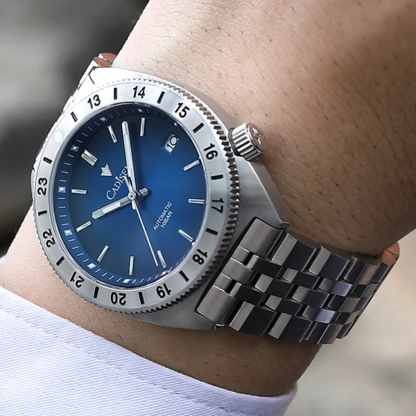 CADISEN Watch Man Diver Automatic Mechanical Wristwatches Luminous Stainless steel AR Coating Sapphire Crystal Waterproof