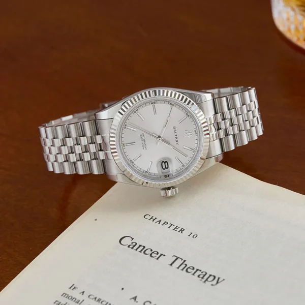 Baltany 36mm Gold Watch Men S4084 Waterproof 10ATM Jubilee Bracelet NH35 Automatic Mechanical Luxury Dress Watches For Men